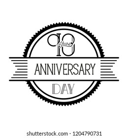number 90 for anniversary celebration card icon