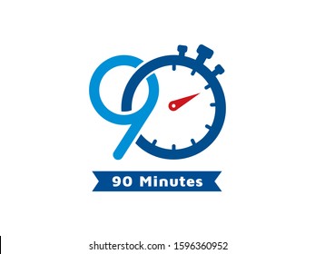 Number 90 logo or symbol template design