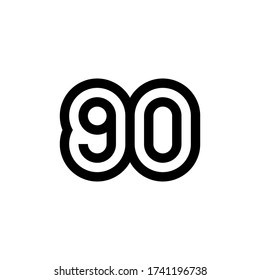 Diseño de iconos vectoriales número 90. Ilustración vectorial.
