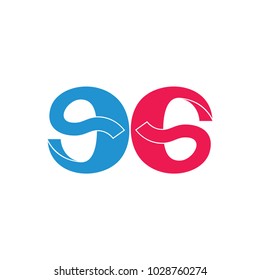 number 96 curves design vector