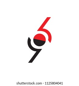 Number 96 logo design