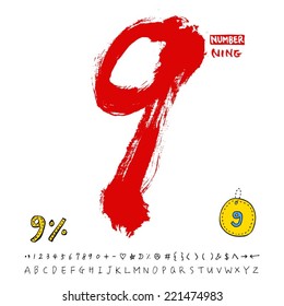 number and alphabet