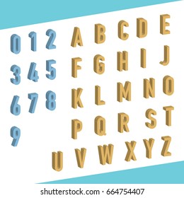 number and alphabet 3D set