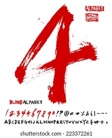 number and alphabet / Red Version