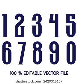 Number alphabet set, classic american, college style font. Uniform letter in black with a black outside contour line. Vintage sport font.For jersey, t-shirt, basketball, baseball, football. vector