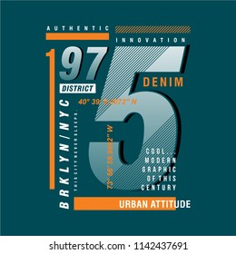 number art graphic typography for t shirt design, and other use, vector illustration