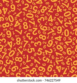number background. seamless pattern