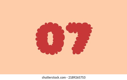 Number background vector illustration suitable for multiple purpose