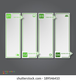 Number Banners Template. Graphic or website layout