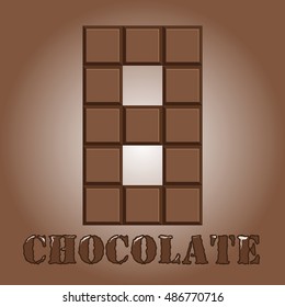 The number of bars of chocolate. Eight