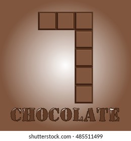 The number of bars of chocolate. Seven