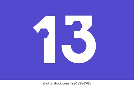 Number Blue Tech Modern Hexagon Logo