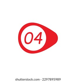 Number Bullet Point Colorful Markers 1 to 12 Vector illustration