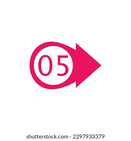 Number Bullet Point Colorful Markers 1 to 12 Vector illustration