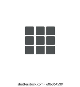 number button icon. sign design