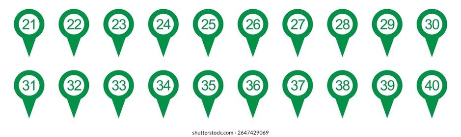 Number buttons. Black buttons numbers with location isolated on white background, vector design elements. Simple number illustration in eps 10.