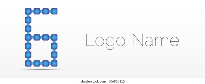 Number collection - 6. Vector illustration.