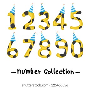 number collection, party