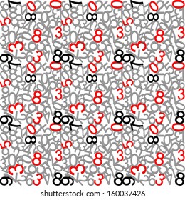 number  color background patterns