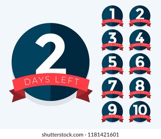 Number Of Days Left Badge Counter