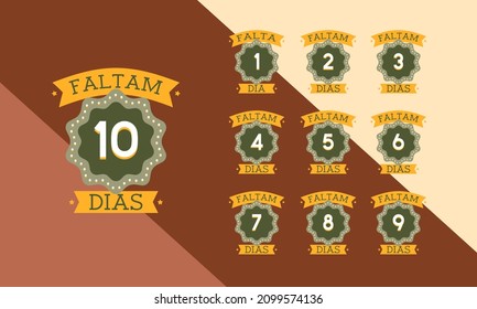 Number of days left in Brazilian Portuguese.