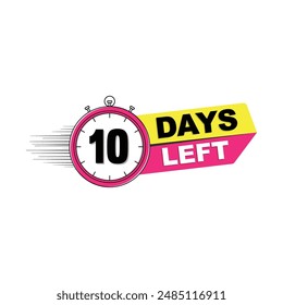 Number of days left countdown 10 days left