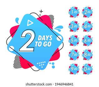 Number of Days Left. Countdown left days. Count time sale. Nine, eight, seven, six, five, four, three, two, one, zero days left.