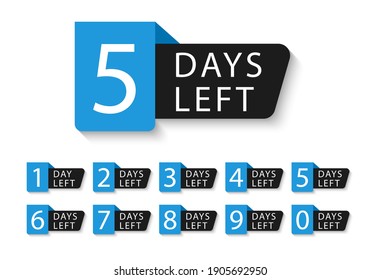 175 0 days left Images, Stock Photos & Vectors | Shutterstock