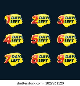 Number of days left promotional number