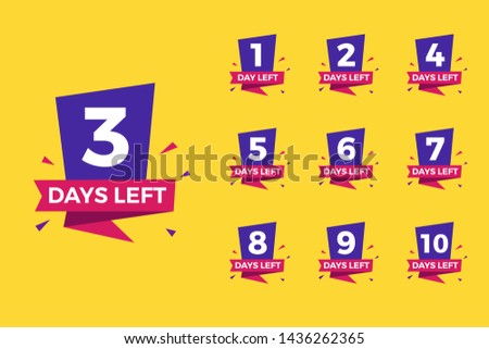Number of days left for promotional banner