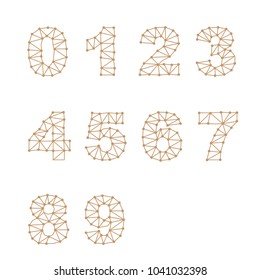 Number Design Concept Social Connecting