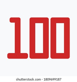 Number design set with white background - vector