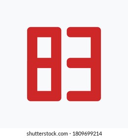 Conjunto de diseños numéricos con fondo blanco - vector