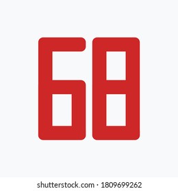 Number design set with white background - vector