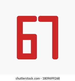 Number design set with white background - vector