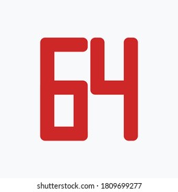 Number design set with white background - vector