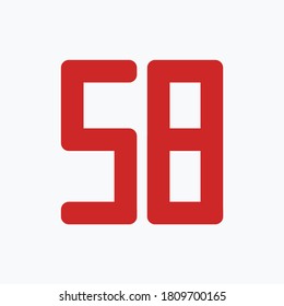 Number design set with white background - vector