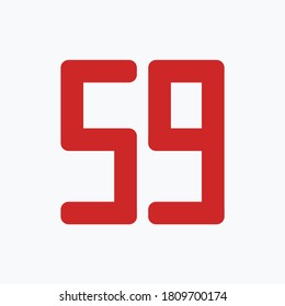 Number design set with white background - vector