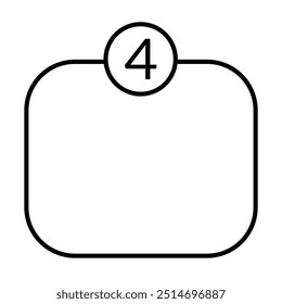 Número de apresentações infográficas de diagramas com elementos simples