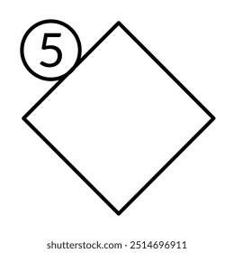 Number of diagram infographic presentation with simple elements