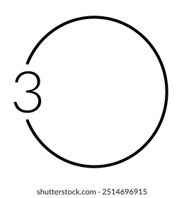 Número de presentación de infografía de diagrama con Elementos simples