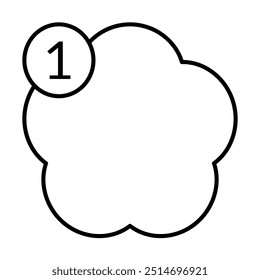 Number of diagram infographic presentation with simple elements