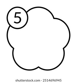Number of diagram infographic presentation with simple elements