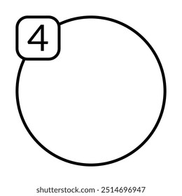 Number of diagram infographic presentation with simple elements