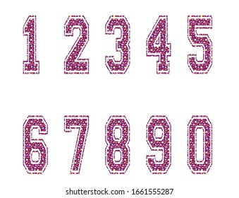 number drawn vector kids school 