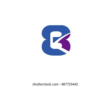 Number eight 8 logo icon template elements
