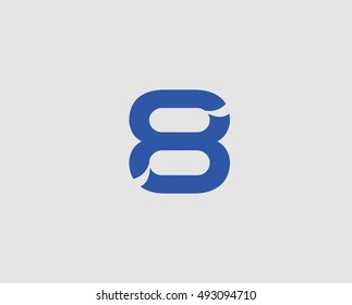 Number eight 8 logo icon template elements