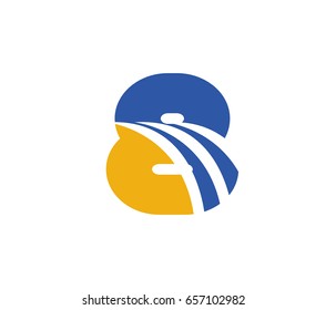 Number eight 8 logo icon template elements
