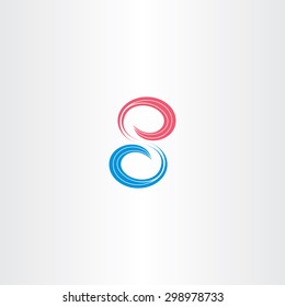 number eight 8 symbol design sign