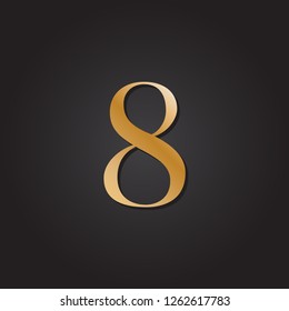 number eight gold